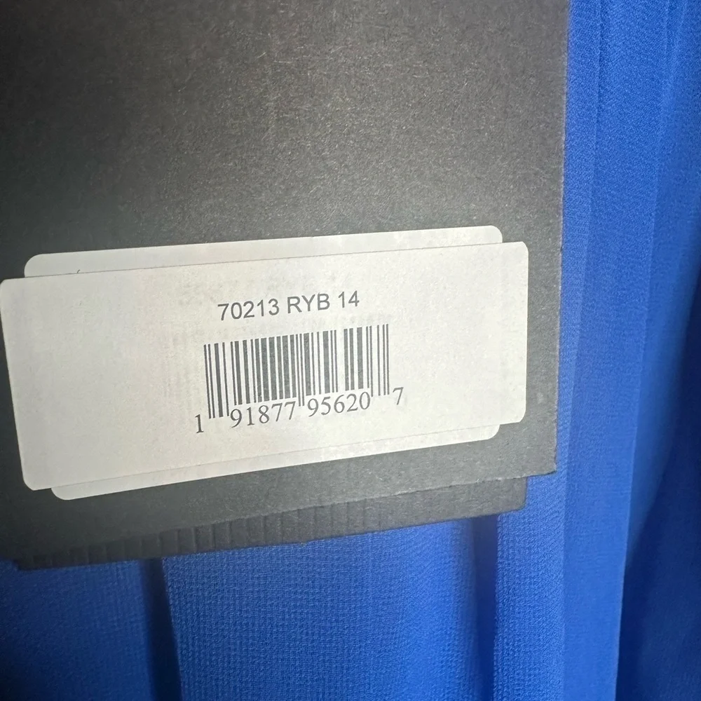 Ieena for Mac Duggal 70213 Ruched Bodice V-Neck Dress NWT - Picture 8 of 9